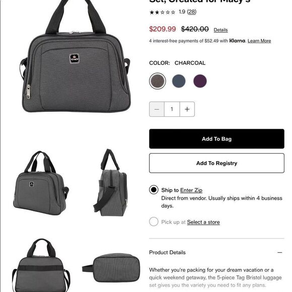 TAG Carryon Bag with Bonus - Picture 4 of 5